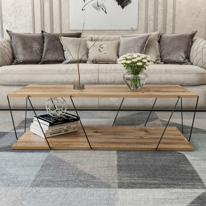 Hanah Home Soporte de TV Industrial en Color Pino